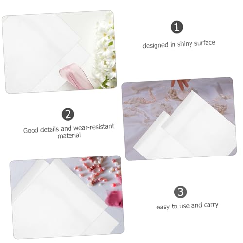 GARIOUANS 20 Blatt Holografische Stickerpapier Selbstklebend Transparentes Glitzer kaltlaminierfilm Aufkleberpapier Für Tintenstrahl Und Laserdrucker Basteln Scrapbooking von GARIOUANS