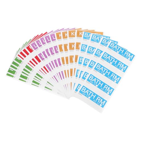 GARIOUANS 20 Blatt Klassifizierungs-tags Verschieben Raumbeschriftungen Für Den Umzug Etiketten Für Den Umzug Farbige Etiketten Für Umzugskartons Verpackungsaufkleber Kupferplattenaufkleber von GARIOUANS
