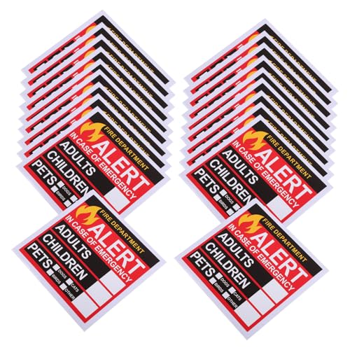GARIOUANS 20 Blatt Notfall Aufkleber und Personenfinder Sticker für Fenster und Türen Einfach Anzubringen Rettungsetiketten für Feuerwehr und Rettungsteams bei Notfällen GARIOUANS 20 Blatt Notfall Aufkleber und Personenfinder Sticker für Fenster und Türen Einfach Anzubringen Rettungsetiketten für Feuerwehr und Rettungsteams bei Notfällen von GARIOUANS