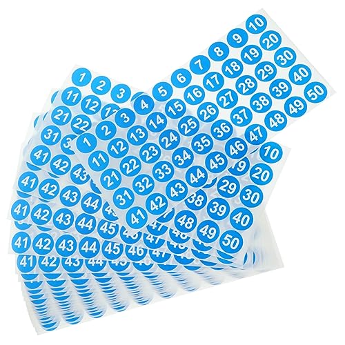 GARIOUANS 20 Blatt Runde Nummernaufkleber Selbstklebende Etiketten für Einfache Klassifizierung für Aufbewahrung Büro und Zuhause GARIOUANS 20 Blatt Runde Nummernaufkleber Selbstklebende Etiketten für Einfache Klassifizierung für Aufbewahrung Büro und Zuhause von GARIOUANS