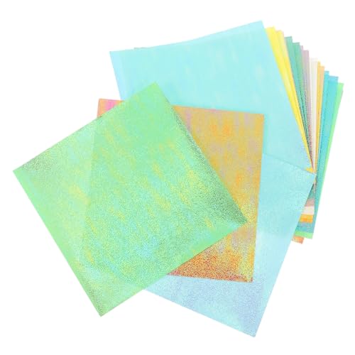 GARIOUANS 20 Blatt Schillerndes Origami Papier Quadratisch Bastelpapier mit Perlmutt für DIY Kunsthandwerk und Erwachsene Glitzerpapier zum Falten und Gestalten GARIOUANS 20 Blatt Schillerndes Origami Papier Quadratisch Bastelpapier mit Perlmutt für DIY Kunsthandwerk und Erwachsene Glitzerpapier zum Falten und Gestalten von GARIOUANS
