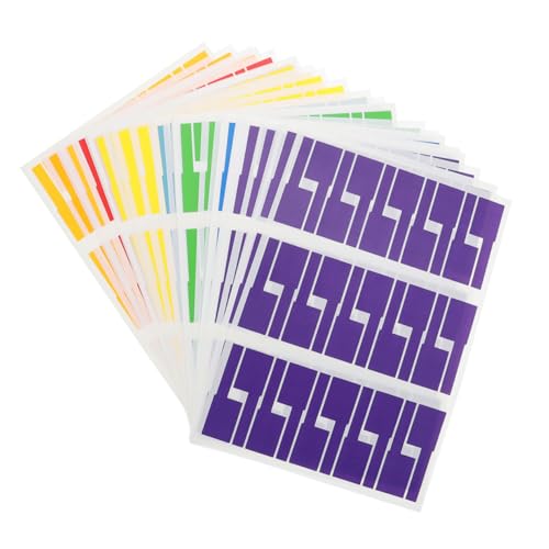 GARIOUANS 20 Blatt Teiliges Bunte Selbstklebende Kabel etiketten aus Pp synthetikpapier Wasserfest Reißfest Hitzebeständig Beschriftbar für Elektronikkabel zur Einfachen Kabelorganisation GARIOUANS 20 Blatt Teiliges Bunte Selbstklebende Kabel etiketten aus Pp synthetikpapier Wasserfest Reißfest Hitzebeständig Beschriftbar für Elektronikkabel zur Einfachen Kabelorganisation von GARIOUANS