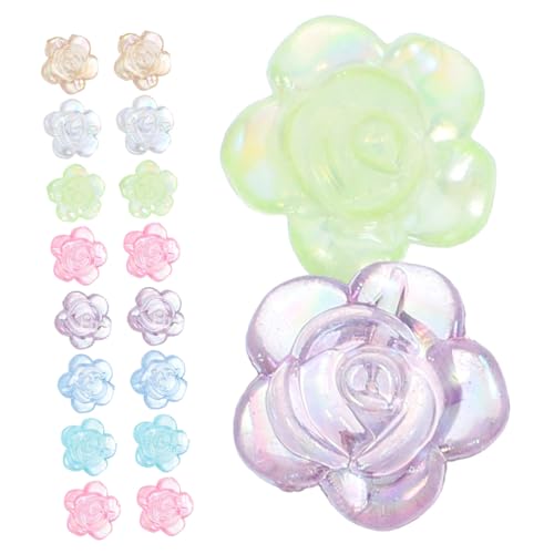 GARIOUANS 20 Stück DIY Blumenperlen Hochwertige Resin Beads für Armbänder und Schmuckherstellung für Kreative Bastelprojekte und Geschenkideen von GARIOUANS
