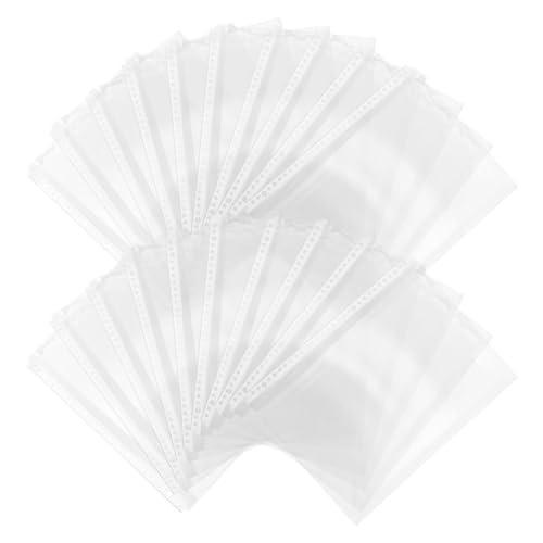 GARIOUANS 20 Stück Dokumententasche Transparente Hüllen für Dokumente Fotos Rezepte Zertifikate Robuste Materialien für Umfassenden Schutz von GARIOUANS