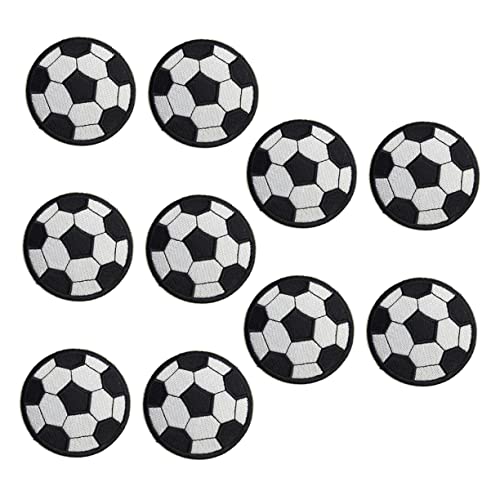 GARIOUANS 20 Stück Fußball Aufnäher zum Nähen Bestickte Kleidung Patches Applikationen Flexible Stoffflicken für DIY Kleidung Rucksäcke Schuhe und Accessoires Kompakt und Modisch von GARIOUANS