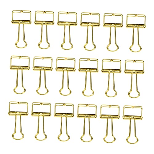 GARIOUANS 20 Stück Goldene Büroklammern aus Dekorative Klammern mit Design für Schule Büro und Zuhause Multifunktionale Heftklammern Papierklammern von GARIOUANS