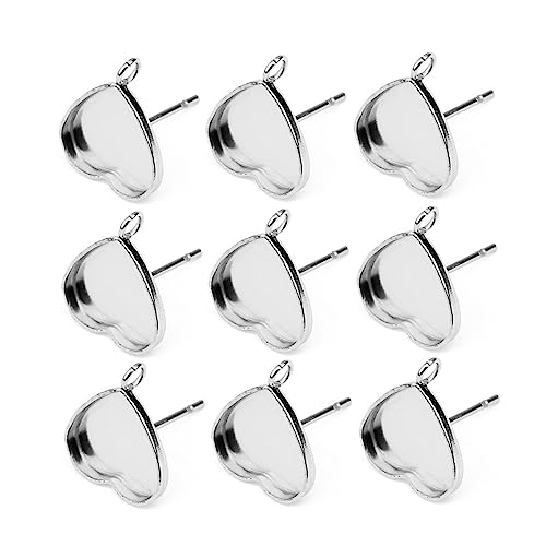 GARIOUANS 20 Stück Herzförmige Ohrstecker Basis DIY Schmuckzubehör für Ohrringe Geeignet für Kreative Designs und Schmuckherstellung GARIOUANS 20 Stück Herzförmige Ohrstecker Basis DIY Schmuckzubehör für Ohrringe Geeignet für Kreative Designs und Schmuckherstellung von GARIOUANS