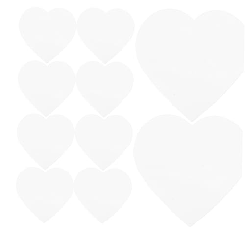 GARIOUANS 20 Stück Herzförmige Sublimations Aufkleber Hochklebende Diy Wärmeübertragungs Sticker Leicht Abziehbar Hitzebeständig für Scrapbooking und Kreative Geschenkideen von GARIOUANS