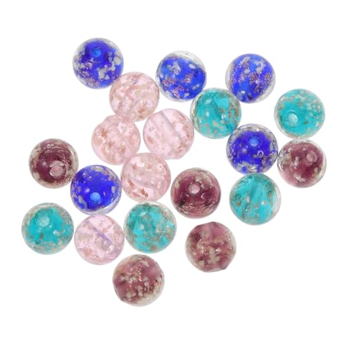 GARIOUANS 20 Stück Leuchtende Glasperlen für DIY Schmuckprojekte Handgemachte Perlen in Lila Blau und Grün für Armbänder und Bastelarbeiten GARIOUANS 20 Stück Leuchtende Glasperlen für DIY Schmuckprojekte Handgemachte Perlen in Lila Blau und Grün für Armbänder und Bastelarbeiten von GARIOUANS
