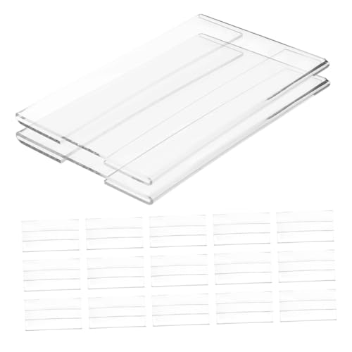 GARIOUANS 20 Stück Teiliges Acryl Preisschildhalter Flachwandmontiert Platzsparend Transparent Robust für Supermarkt Einzelhandel Messestand Professionelle Preisanzeige GARIOUANS 20 Stück Teiliges Acryl Preisschildhalter Flachwandmontiert Platzsparend Transparent Robust für Supermarkt Einzelhandel Messestand Professionelle Preisanzeige von GARIOUANS