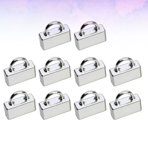 GARIOUANS 20 Stück Teiliges DIY Lederband Verschluss aus Legierung Robuste Schnallen für Armband Schmuckherstellung Kompatibel mit Leder Wildleder Satin Rattail kordeln Praktisches Zubehör von GARIOUANS