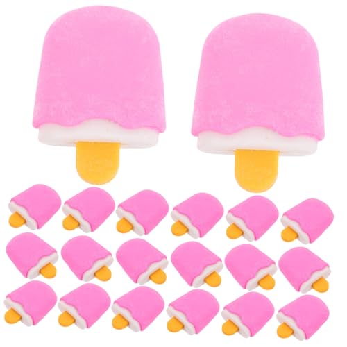 GARIOUANS 20 Stück Teiliges Eiscreme Radiergummis Multifunktional als Schreibwaren und Partygeschenk Tragbare Radierer mit Süßem Cartoon design für Schule und Büro von GARIOUANS