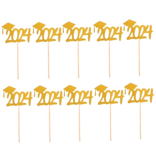 GARIOUANS 20 Stück Teiliges Graduation Cupcake Toppers Dekoration für Abschlussfeiern Glänzende Goldene Bachelor Hüte Tortendeko für Schul und College Abschlussfeiern GARIOUANS 20 Stück Teiliges Graduation Cupcake Toppers Dekoration für Abschlussfeiern Glänzende Goldene Bachelor Hüte Tortendeko für Schul und College Abschlussfeiern von GARIOUANS