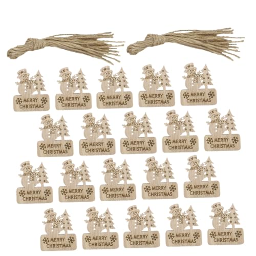 GARIOUANS 20 Stück Teiliges Holz DIY Weihnachtsanhänger Schneemann und Baum Naturbelassene Holzscheiben zum Bemalen Handgefertigte Christbaumschmuck Deko Kreative Geschenkideen für GARIOUANS 20 Stück Teiliges Holz DIY Weihnachtsanhänger Schneemann und Baum Naturbelassene Holzscheiben zum Bemalen Handgefertigte Christbaumschmuck Deko Kreative Geschenkideen für von GARIOUANS
