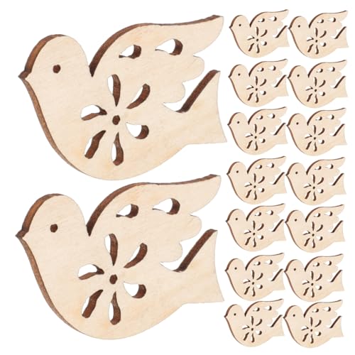 GARIOUANS 20 Stück Teiliges Holz Deko Friedens Tauben Holzscheiben mit Hohlmuster Natürliche Unbemalte Holzanhänger für DIY Basteln Leichte Langlebige Holzverzierung für Kreative GARIOUANS 20 Stück Teiliges Holz Deko Friedens Tauben Holzscheiben mit Hohlmuster Natürliche Unbemalte Holzanhänger für DIY Basteln Leichte Langlebige Holzverzierung für Kreative von GARIOUANS