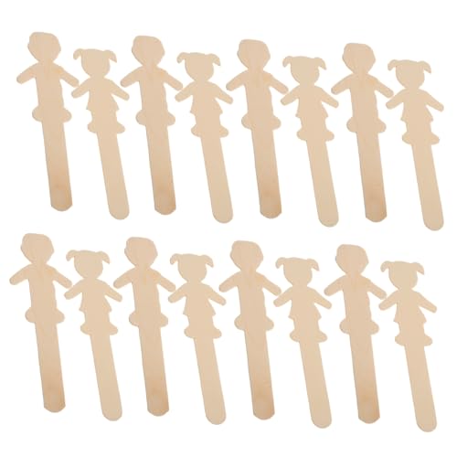 GARIOUANS 20 Stück Teiliges Holzfiguren Jungen Mädchen Bastelsticks Naturholz zum Bemalen für DIY Kunstprojekte Kreativunterricht Weihnachtsdeko Holzfiguren für Handarbeit und GARIOUANS 20 Stück Teiliges Holzfiguren Jungen Mädchen Bastelsticks Naturholz zum Bemalen für DIY Kunstprojekte Kreativunterricht Weihnachtsdeko Holzfiguren für Handarbeit und von GARIOUANS