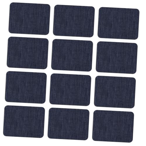 GARIOUANS 20 Stück Teiliges Jeansflicken zum Aufbügeln Rechteckige Große Dunkelblaue Bügelflicken aus Strapazierfähigem Klebende Applikationen für Jeans Taschen Kleidung DIY Reparatur und von GARIOUANS
