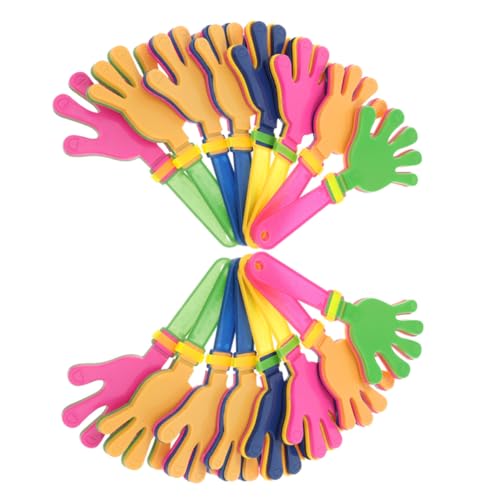 GARIOUANS 20 Stück Teiliges Kleine Plastik handklatscher Lärm erzeuger für Partyspielzeug Bunte Geräuschemacher Leicht zu Halten für Feiern und Festivals Zufällige Farbe Zufällige Farbe von GARIOUANS