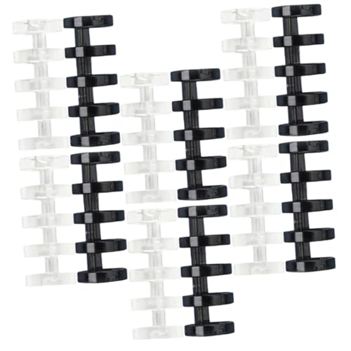 GARIOUANS 20 Stück Teiliges Kunststoff Buchbinderinge Lose Ringe Transparente und Schwarze Scrapbook Binder Clips Langlebig und Praktisch für Büro und Notizbücher GARIOUANS 20 Stück Teiliges Kunststoff Buchbinderinge Lose Ringe Transparente und Schwarze Scrapbook Binder Clips Langlebig und Praktisch für Büro und Notizbücher von GARIOUANS