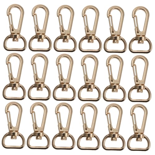 GARIOUANS 20 Stück Teiliges Langlebiger Legierungs Karabinerhaken mit Schwenkverschluss Vielseitiger Taschen und Schlüsselanhänger für Reisegepäck Praktische Befestigung für Rucksäcke und von GARIOUANS