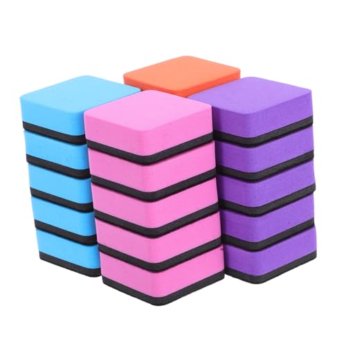 GARIOUANS 20 Stück Teiliges Magnetische Quadratische Whiteboard-eraser aus Eva-filz Wiederverwendbare Trockenlöschertücher für Klassenraum Büro und Zuhause Leichte Tragbare Tafellöscher für von GARIOUANS