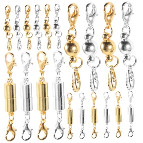 GARIOUANS 20 Stück Teiliges Magnetverschluss Schmuck aus Metall Runde DIY Schmuckverschlüsse für Halsketten und Armbänder Leichte Robuste Verbindungselemente zum Basteln und Reparieren von GARIOUANS