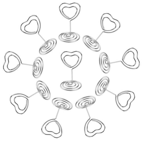 GARIOUANS 20 Stück Teiliges Metall Fotohalter mit Sockel Stabile Tischkarten Memo clips aus Silbernem Metall Multifunktionale Halter für Fotos Notizen Tischnummern bei Hochzeit und Party GARIOUANS 20 Stück Teiliges Metall Fotohalter mit Sockel Stabile Tischkarten Memo clips aus Silbernem Metall Multifunktionale Halter für Fotos Notizen Tischnummern bei Hochzeit und Party von GARIOUANS