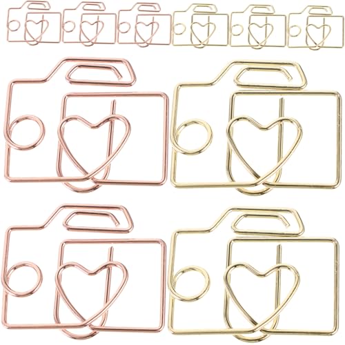 GARIOUANS 20 Stück Teiliges Mini Büroklammern aus Metall Einzigartige Dekorative Bastelklammern Stabile Kleine Spangen für Fotos Dokumente Notizen Vielseitig für Büro und Schule Gold und GARIOUANS 20 Stück Teiliges Mini Büroklammern aus Metall Einzigartige Dekorative Bastelklammern Stabile Kleine Spangen für Fotos Dokumente Notizen Vielseitig für Büro und Schule Gold und von GARIOUANS