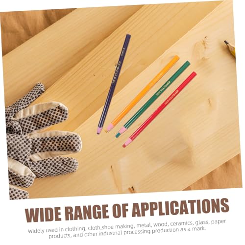 GARIOUANS 20 Stück Teiliges Multifunktions Wachsmalstifte Abziehbare Fettkreide Marker Farbige China Marker für Kleidung Leder Holz Papier für Handwerk Nähen Zeichnen Basteln von GARIOUANS