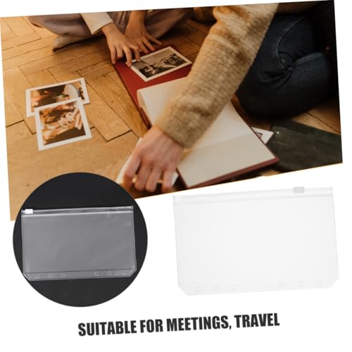 GARIOUANS 20 Stück Teiliges Reißverschluss Binder Taschen Transparente Budget Umschläge Wiederverwendbare Loseblatt Organizer Einlagen für Notizen Karten und Belege Vielseitig für Büro und von GARIOUANS