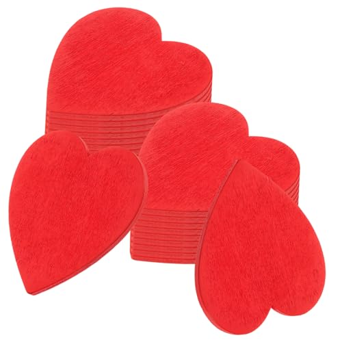GARIOUANS 20 Stück Teiliges Rote Herz Holzscheiben Glatte Holzstücke für DIY Bastelprojekte Hochzeitstischdeko Handbemalbar Leichte Holzornamente GARIOUANS 20 Stück Teiliges Rote Herz Holzscheiben Glatte Holzstücke für DIY Bastelprojekte Hochzeitstischdeko Handbemalbar Leichte Holzornamente von GARIOUANS