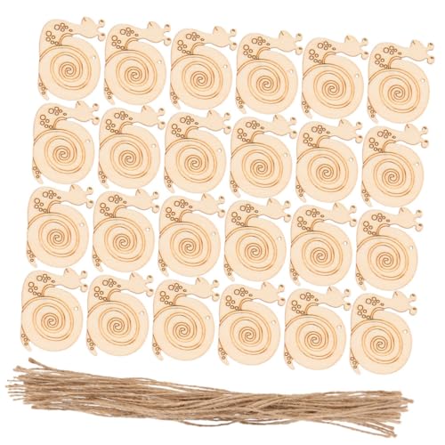 GARIOUANS 20 Stück Teiliges Schneckenförmige Holzscheiben mit Aufhängeseil für Malen DIY Basteln Kreative Wohnkultur Sicheres Naturholz Dekorationsakzent GARIOUANS 20 Stück Teiliges Schneckenförmige Holzscheiben mit Aufhängeseil für Malen DIY Basteln Kreative Wohnkultur Sicheres Naturholz Dekorationsakzent von GARIOUANS