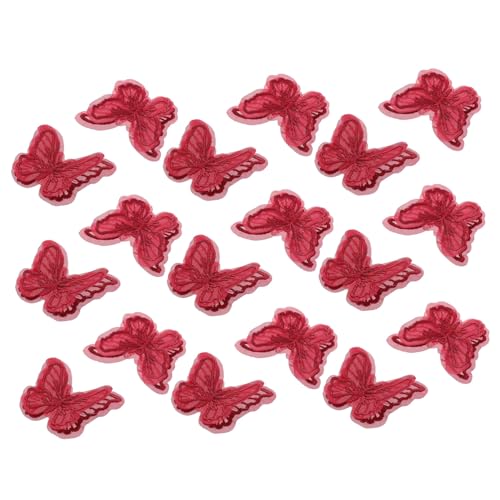 GARIOUANS 20 Stück Teiliges Spitzen schmetterling Aufnähen Bestickte in Weinrot Dekorative DIY bügelbilder für Brautkleider Kleidung Taschen und Accessoires GARIOUANS 20 Stück Teiliges Spitzen schmetterling Aufnähen Bestickte in Weinrot Dekorative DIY bügelbilder für Brautkleider Kleidung Taschen und Accessoires von GARIOUANS
