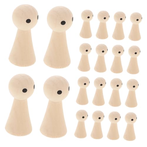GARIOUANS 20 Stück Teiliges Unbemalte Holzfiguren Natürliche DIY Peg Dolls zum Bemalen Kreative Holzpuppen für Basteln Handwerkliche Dekoration und Geschenkideen GARIOUANS 20 Stück Teiliges Unbemalte Holzfiguren Natürliche DIY Peg Dolls zum Bemalen Kreative Holzpuppen für Basteln Handwerkliche Dekoration und Geschenkideen von GARIOUANS