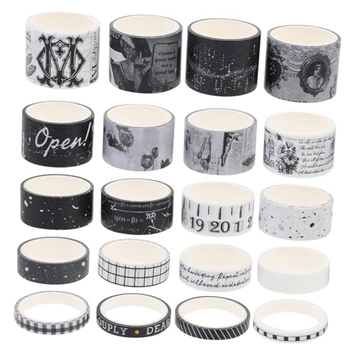 GARIOUANS 20 Stück Teiliges Vintage Washi Tape Selbstklebend Leicht Abreißbar Dekoratives Scrapbooking Klebeband für DIY Hand Account Tagebuch Planer Fotoalbum Wiederverwendbar Handliche GARIOUANS 20 Stück Teiliges Vintage Washi Tape Selbstklebend Leicht Abreißbar Dekoratives Scrapbooking Klebeband für DIY Hand Account Tagebuch Planer Fotoalbum Wiederverwendbar Handliche von GARIOUANS