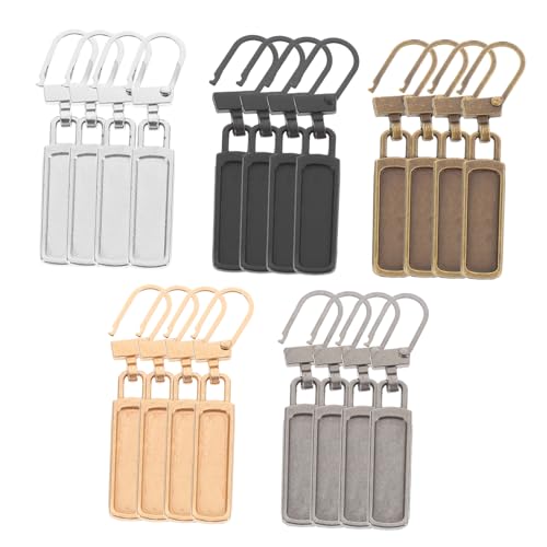 GARIOUANS 20 Stück Teiliges Zipper Reparatur Abnehmbare Reißverschluss Zipperköpfe Gold Silber Schwarz Bronze Robust und Langlebig Kompatibel für Jacken Taschen Koffer Rucksäcke Einfache GARIOUANS 20 Stück Teiliges Zipper Reparatur Abnehmbare Reißverschluss Zipperköpfe Gold Silber Schwarz Bronze Robust und Langlebig Kompatibel für Jacken Taschen Koffer Rucksäcke Einfache von GARIOUANS