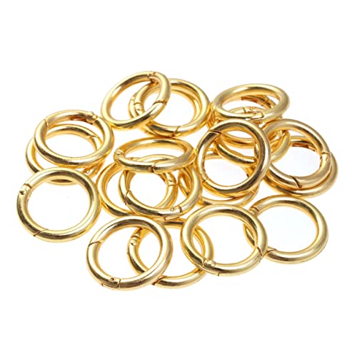 GARIOUANS 20 Stück Zinklegierung Offene Sprungringe Schmuck Verbindungselemente Gold für DIY Schmuckherstellung Taschen Kleidung und Mehr von GARIOUANS