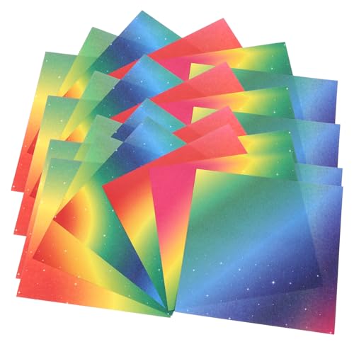 GARIOUANS 200 Blatt Doppelseitiges Origami Papier Bunte Falzbögen mit Farbverlauf für DIY Basteln Handarbeit Dekoration Kreativprojekte GARIOUANS 200 Blatt Doppelseitiges Origami Papier Bunte Falzbögen mit Farbverlauf für DIY Basteln Handarbeit Dekoration Kreativprojekte von GARIOUANS