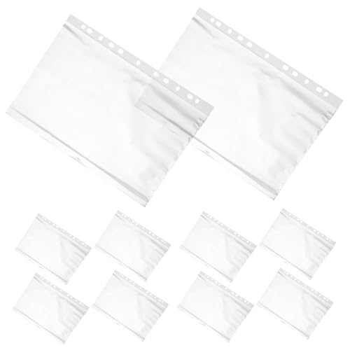 GARIOUANS 200 Stück Binder Ordner Teilig PVC Dokumententaschen Robuste Gelochte Aktenhüllen Transparente Loseblatt Sammelmappen Praktische Schutzumschläge für Büro und Schule GARIOUANS 200 Stück Binder Ordner Teilig PVC Dokumententaschen Robuste Gelochte Aktenhüllen Transparente Loseblatt Sammelmappen Praktische Schutzumschläge für Büro und Schule von GARIOUANS