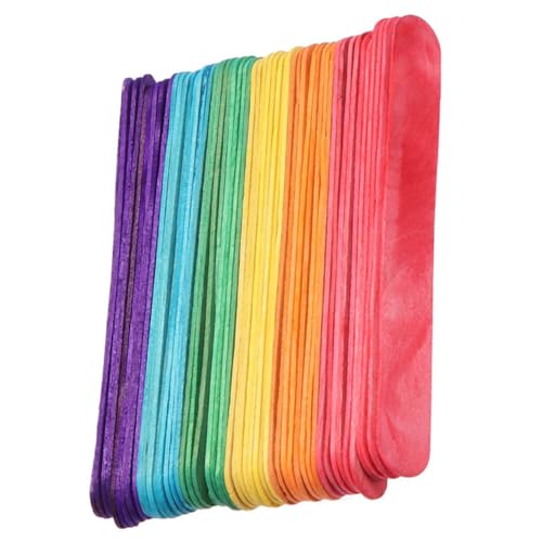 GARIOUANS 200 Stück Bunte Holz Popsicle Sticks Glatte DIY Stiele Wiederverwendbar Sichere Bastelstäbe für Kreative Eisformen und Handgemachte Eiscreme GARIOUANS 200 Stück Bunte Holz Popsicle Sticks Glatte DIY Stiele Wiederverwendbar Sichere Bastelstäbe für Kreative Eisformen und Handgemachte Eiscreme von GARIOUANS