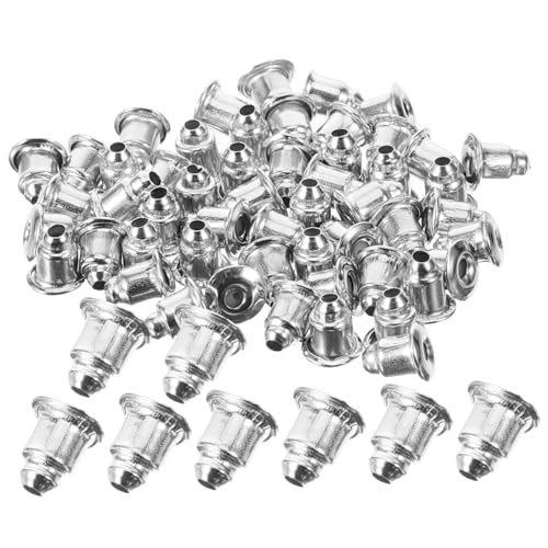 GARIOUANS 200 Stück Ohrstecker Verschlüsse aus Langlebigem Eisen Sichere und Praktische Ohrringrückseiten für DIY Schmuckherstellung Geeignet für Anfänger und Professionelle Schmuckdesigner von GARIOUANS