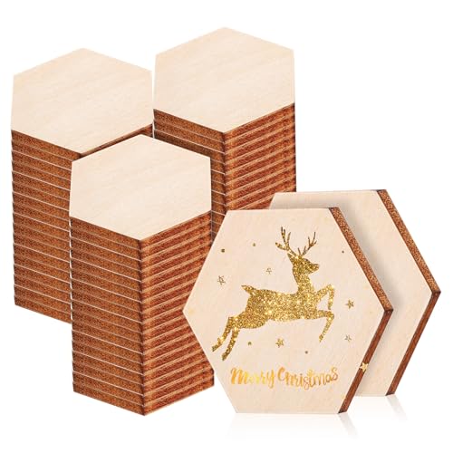 GARIOUANS 200 Stück Sechseckige Holzscheiben aus Buchenholz Unbehandelte Holzrohlinge zum Basteln Bemalen und Dekorieren Leichte Stabile Holzstücke für DIY Holzornamente und Weihnachtsdeko GARIOUANS 200 Stück Sechseckige Holzscheiben aus Buchenholz Unbehandelte Holzrohlinge zum Basteln Bemalen und Dekorieren Leichte Stabile Holzstücke für DIY Holzornamente und Weihnachtsdeko von GARIOUANS
