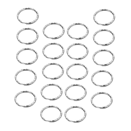 GARIOUANS 200 Stück Teiliges Flache Metall schlüsselringe Rostfreie DIY Schlüsselanhänger Zubehör Langlebige Split Key Rings für Projekte und Schlüsselbund Praktische Ersatzteile von GARIOUANS
