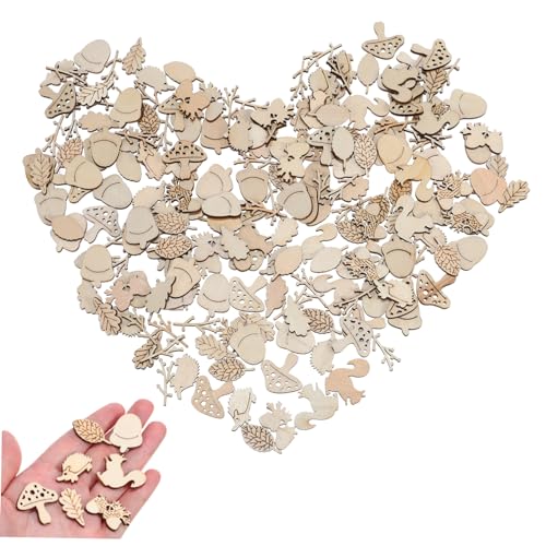 GARIOUANS 200 Stück Unlackierte Holzscheiben für DIY Tier und Pflanzenornamente Naturholz Bastelmaterialien Rohlinge zum Bemalen und Gestalten von Streudeko und Handwerksprojekten GARIOUANS 200 Stück Unlackierte Holzscheiben für DIY Tier und Pflanzenornamente Naturholz Bastelmaterialien Rohlinge zum Bemalen und Gestalten von Streudeko und Handwerksprojekten von GARIOUANS