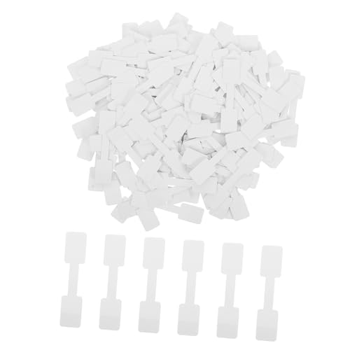 GARIOUANS 200 Stück Weiße Selbstklebende Schmuck Preisschilder Blanko Anhänger Etiketten für Ringe Armbänder Vielseitige Preiskennzeichnung im Shop Starke Haftung Einfach Anzuwenden von GARIOUANS