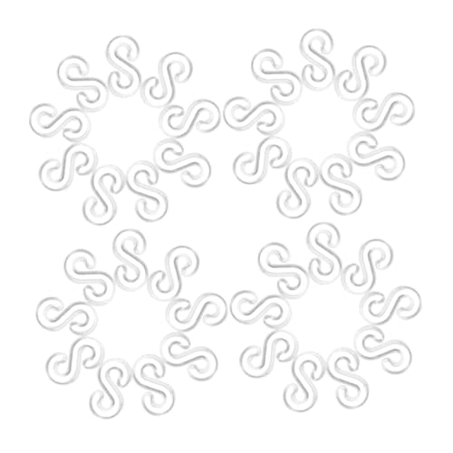 GARIOUANS 2000 Stück Transparente S Clips Rubber Band Verschlüsse für Loom Armbänder Kunststoff Verbindungsstücke für DIY Schmuckherstellung Schul Familienbastelprojekte von GARIOUANS