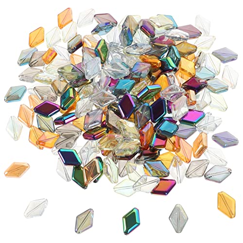 GARIOUANS 200Stücke Glasperlen Diamantförmige Facettierte Perlen für DIY Schmuckherstellung Handgefertigte Armbänder und Halsketten Mehrfarbige Bastelmaterialien GARIOUANS 200Stücke Glasperlen Diamantförmige Facettierte Perlen für DIY Schmuckherstellung Handgefertigte Armbänder und Halsketten Mehrfarbige Bastelmaterialien von GARIOUANS