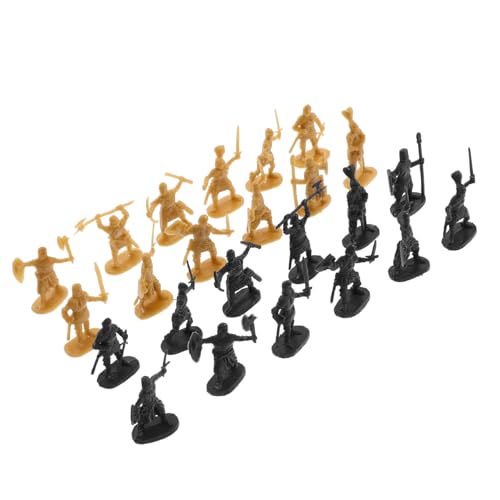GARIOUANS 200Stücke Soldatenmodell Mittelalterliche Figuren aus Robustem Tischdekoration für Spielszene und Sammelobjekte Goldene Farbvariante von GARIOUANS