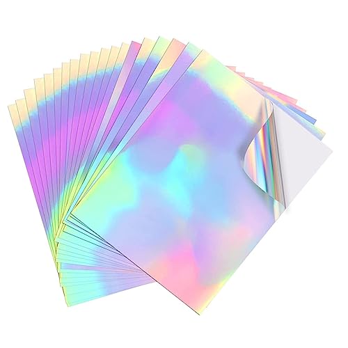GARIOUANS 20Blätter Holografische Selbstklebende Papieraufkleber für DIY Bastelprojekte Wasserlösliche Sticker für Trinkbecher Tassen und Fenster À Langlebig GARIOUANS 20Blätter Holografische Selbstklebende Papieraufkleber für DIY Bastelprojekte Wasserlösliche Sticker für Trinkbecher Tassen und Fenster À Langlebig von GARIOUANS