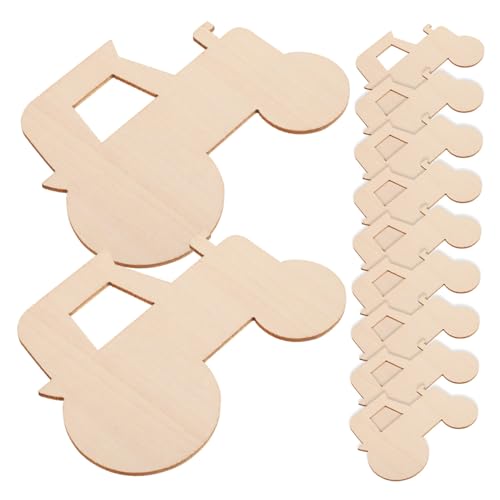 GARIOUANS 20Stücke Holz DIY Ausschnitte Unlackierte Holzspäne zum Basteln Graffiti Holzscheiben für Projekte für DIY Handwerk von GARIOUANS